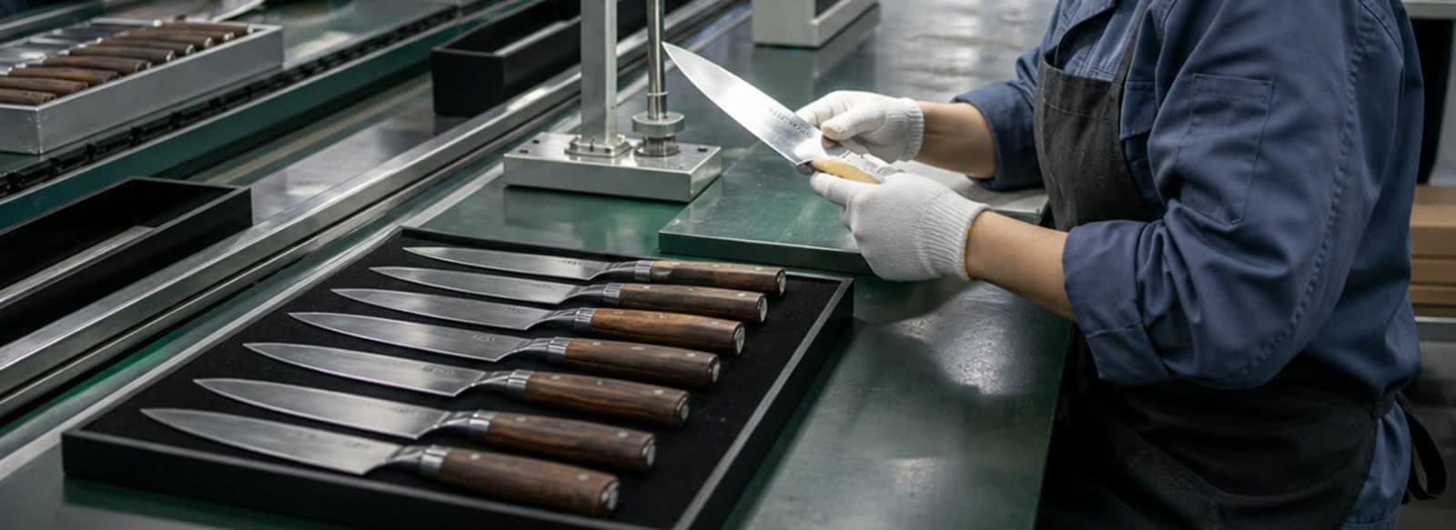 Dwarfsmith kitchen knife inspection close-up
